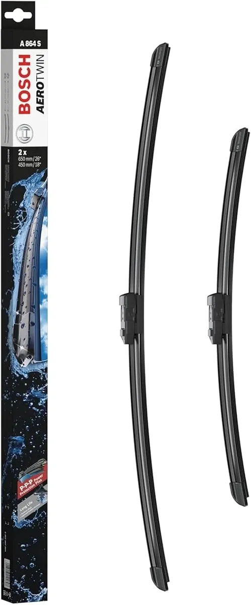 Bosch Aerotwin A864S flat wiper blades 650/450 mm (pair, RHD)